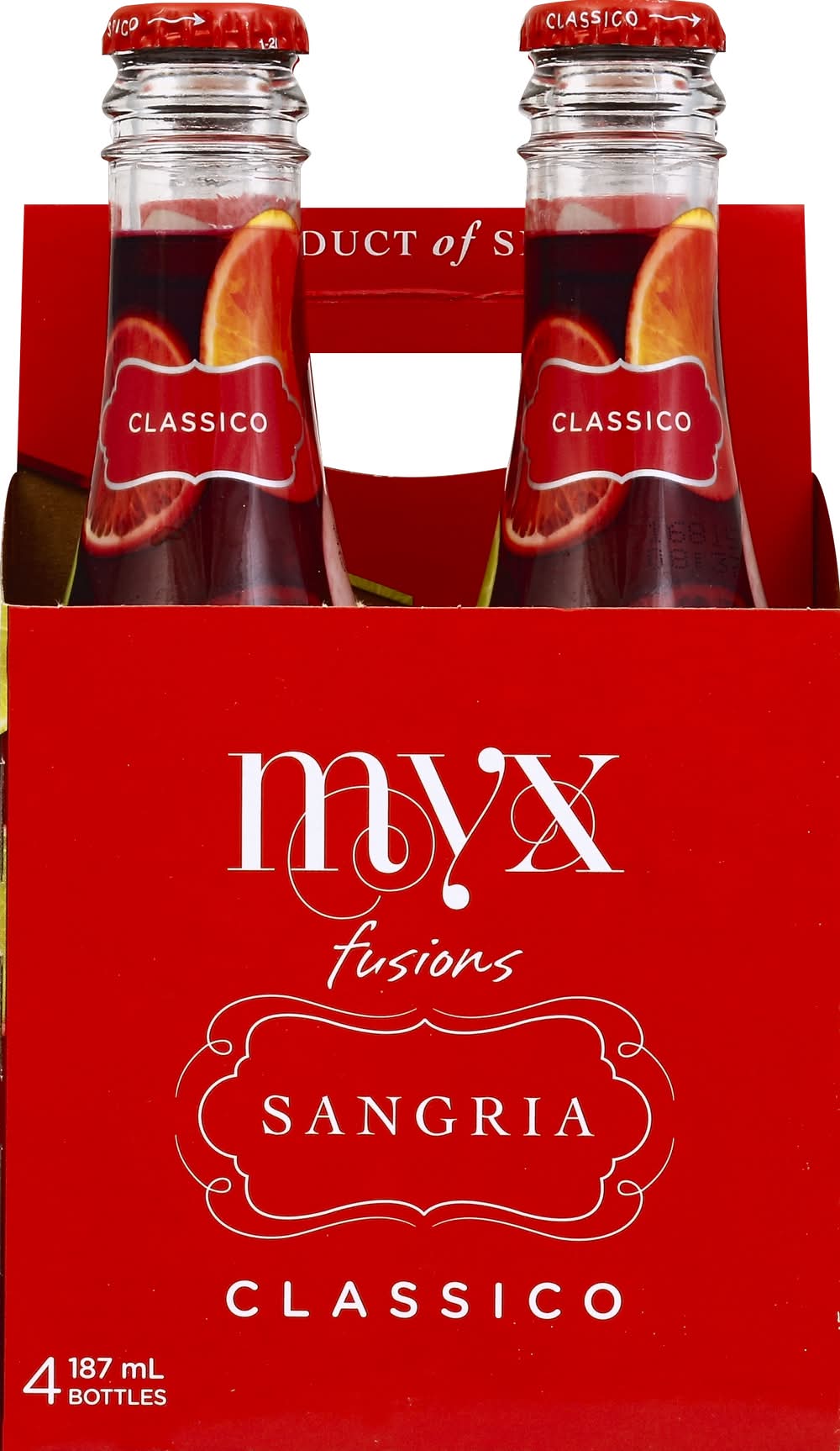 Myx Fusions Classico Sangria Wine (4 x 187 ml)