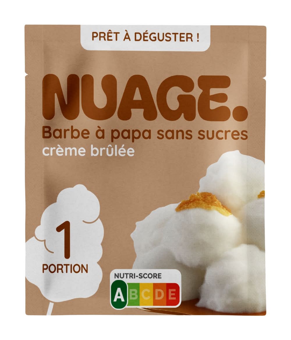 Nuage - Barbe à papa sans sucre, crème brulée (200g)