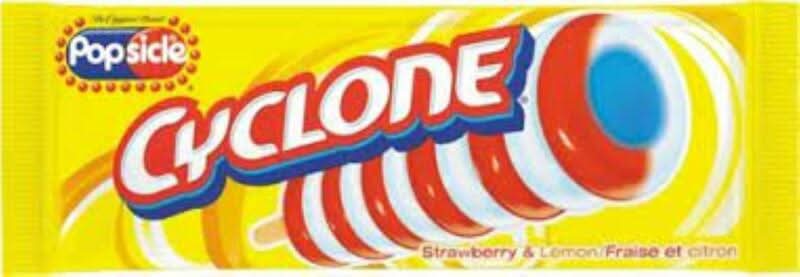 Popsicle Cyclone Ice Pops, Strawberry & Lemon (80 ml)