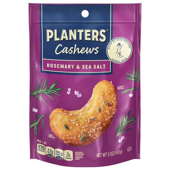 Planters Cashews (rosemary- sea salt )
