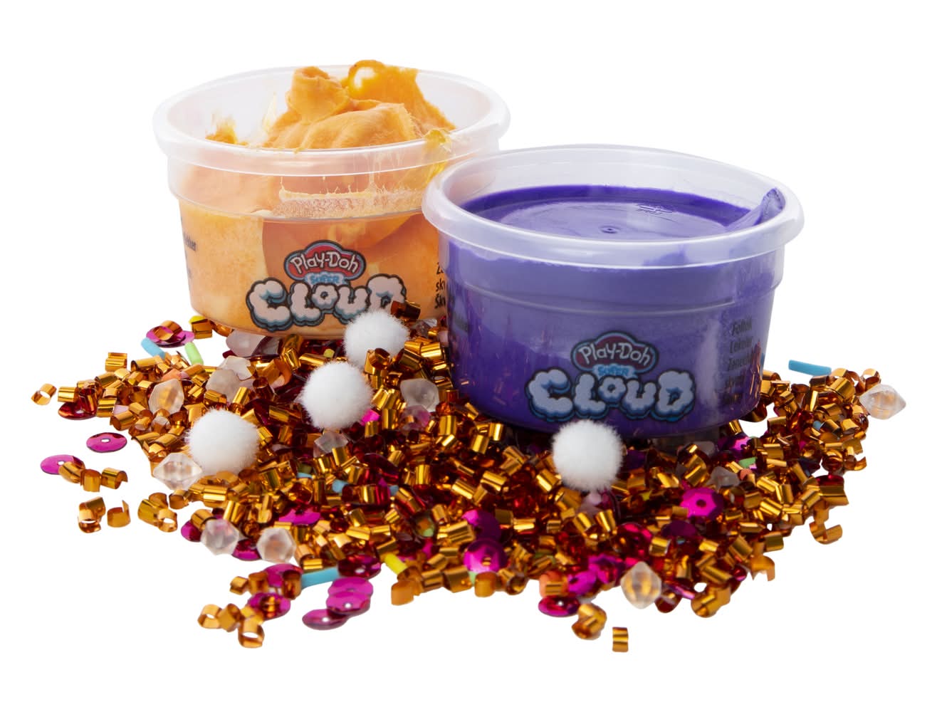 Play-Doh Slime Super Cloud Satisfying Mix, 2 Cans