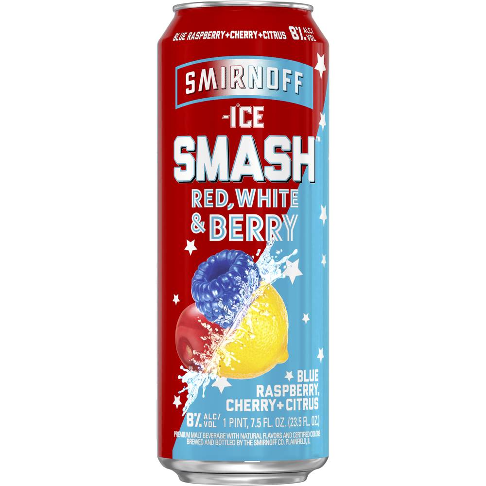 Smirnoff Ice Smash Red/White & Berry Beer (23.5 fl oz)