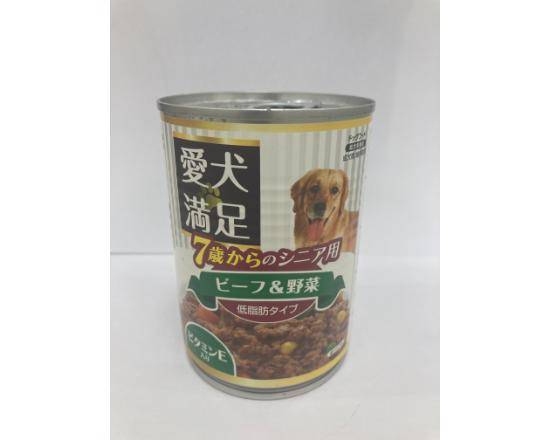 愛犬満足７歳からのシニア用ビーフ＆野菜３７５Ｇ:4582451694633