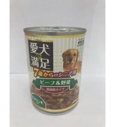 愛犬満足７歳からのシニア用ビーフ＆野菜３７５Ｇ:4582451694633