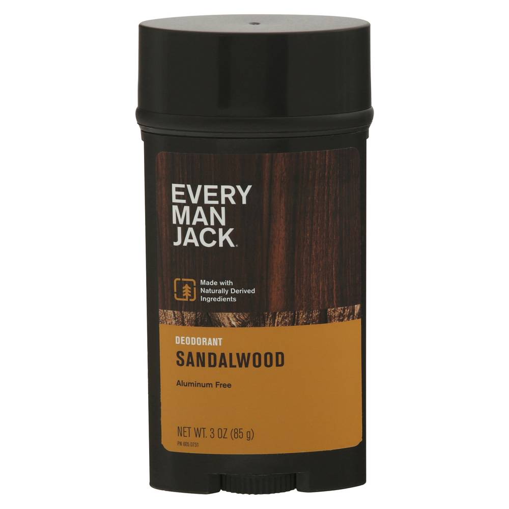 Every Man Jack Sandalwood Aluminum Free Deodorant (3 oz)