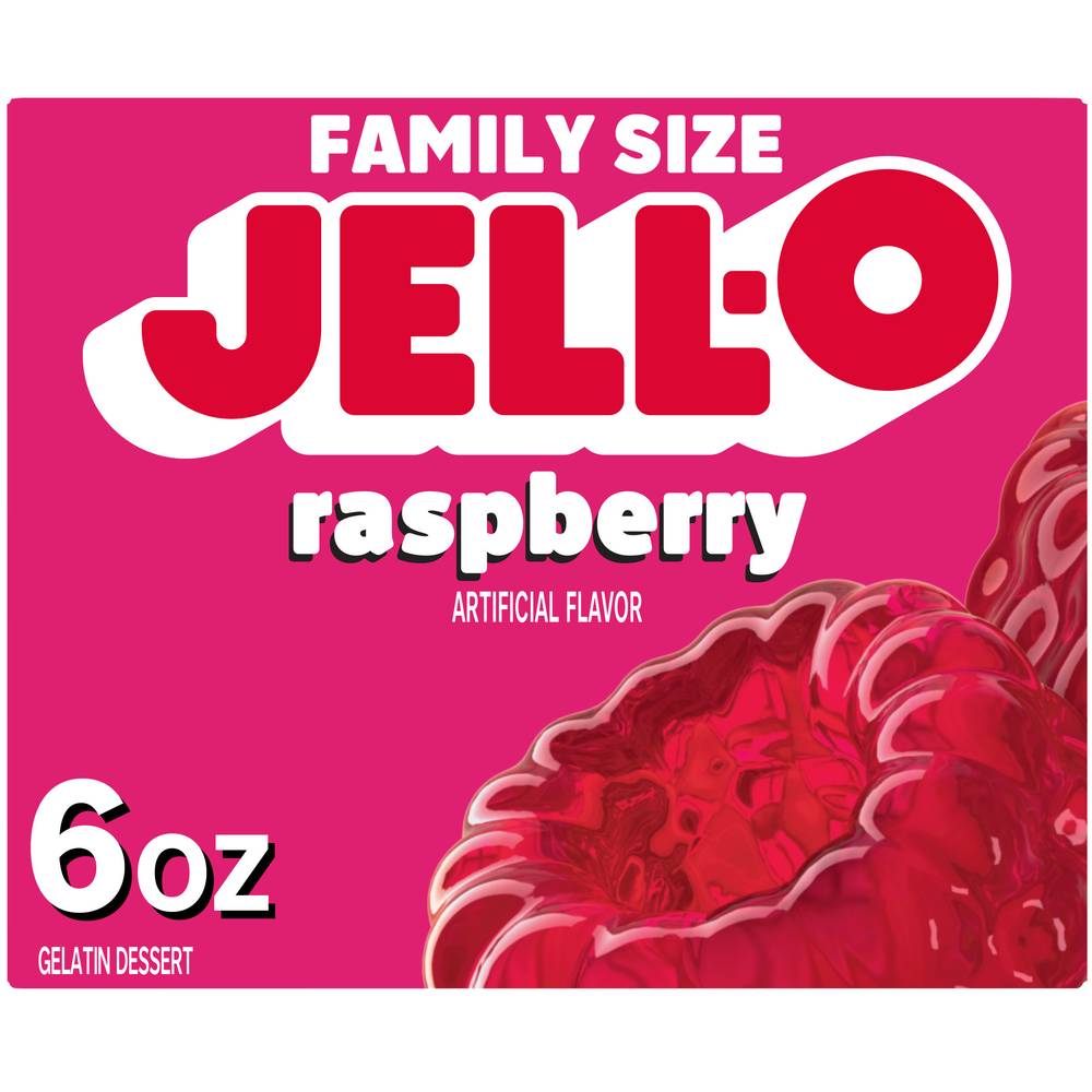 Jell-O Raspberry Flavor Gelatin Dessert (6 oz)