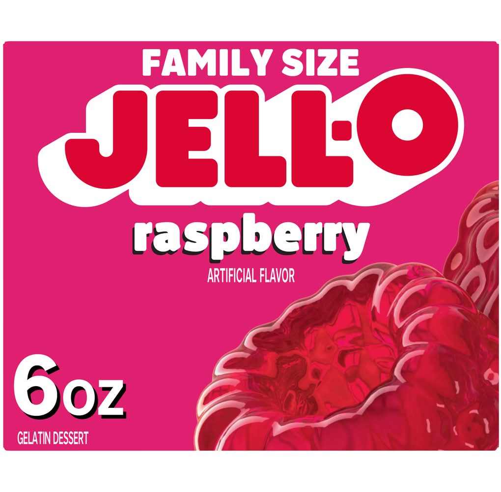 Jell-O Raspberry Flavor Gelatin Dessert (6 oz)