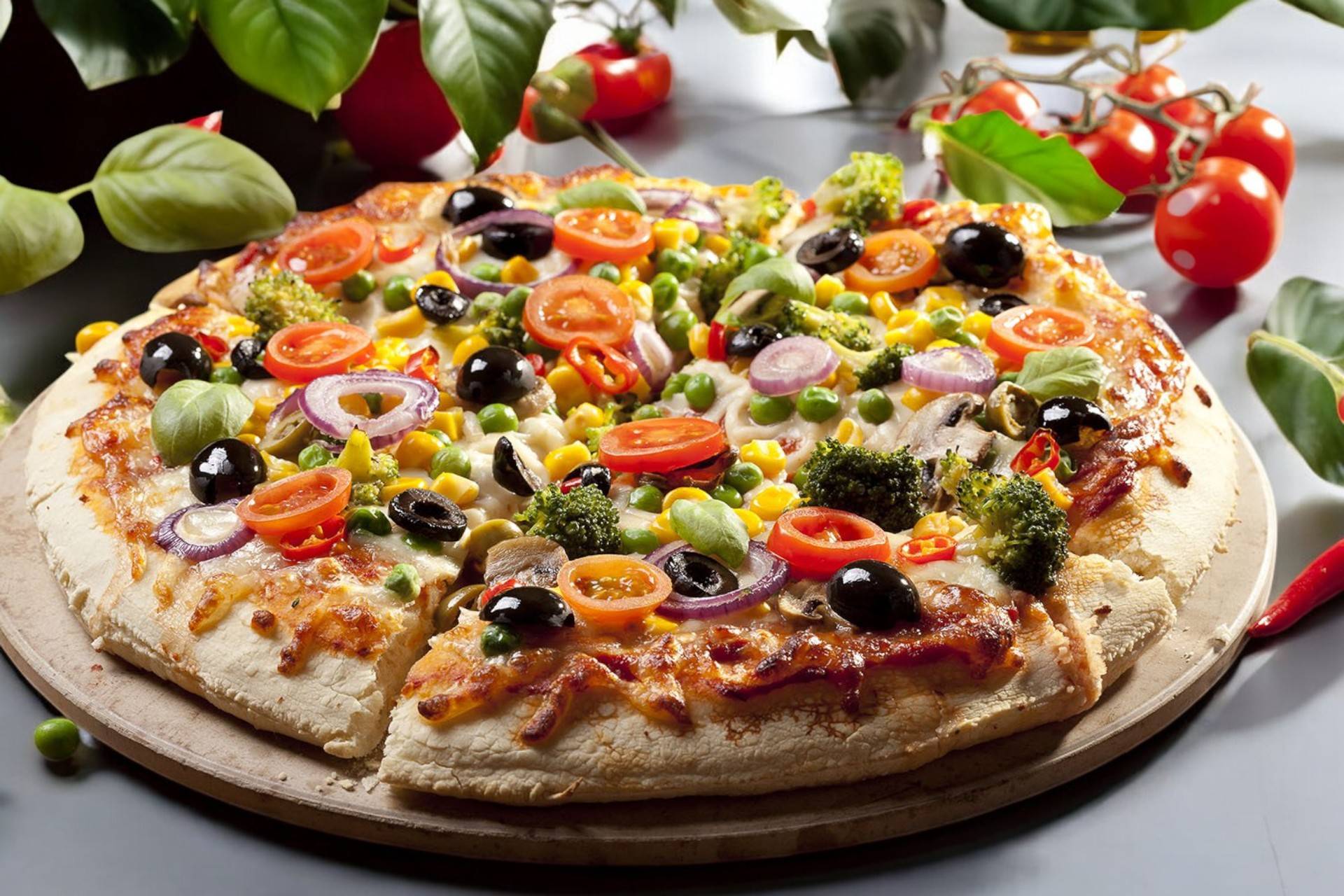 🍕🍅Pizza Végétarienne