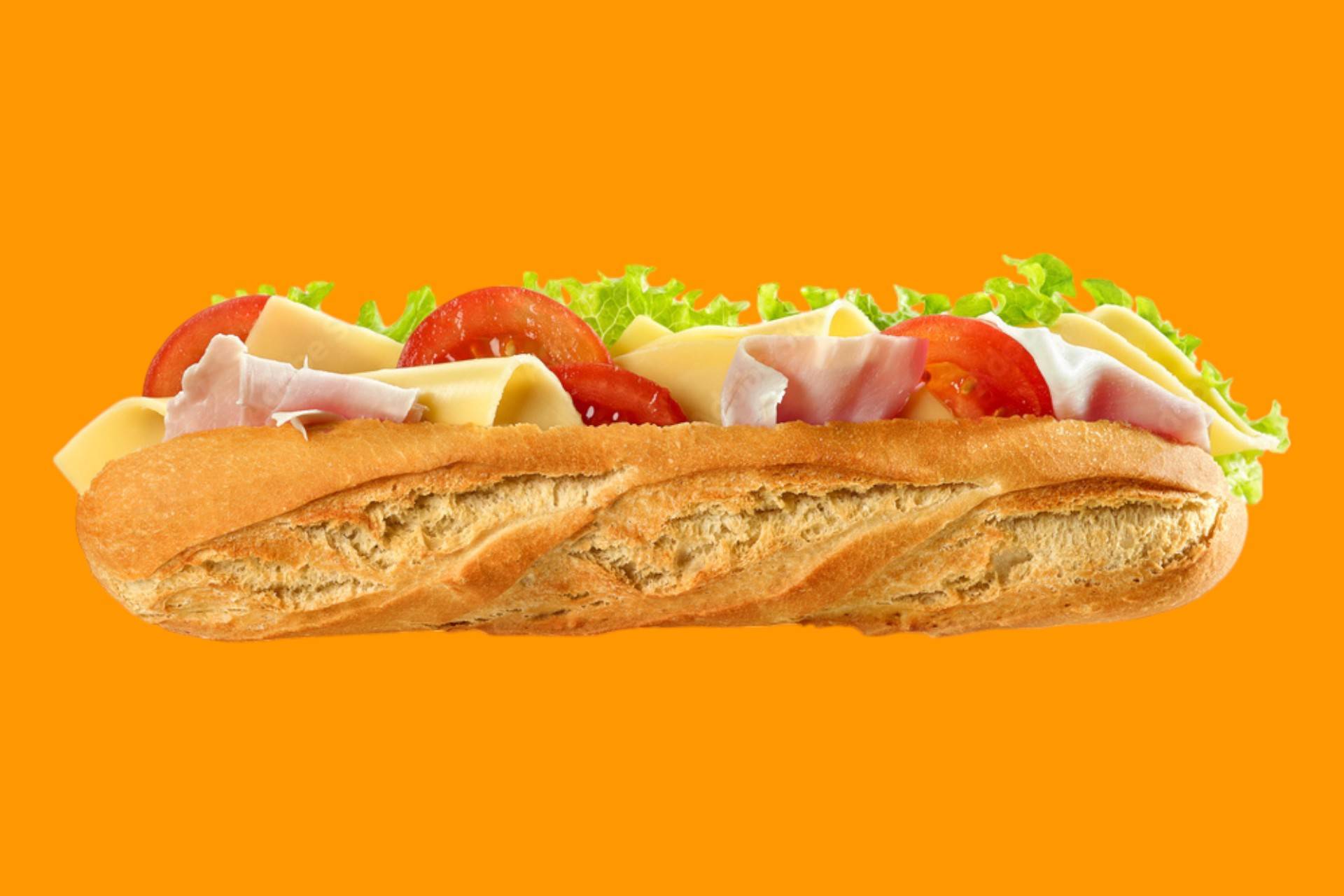 Baguette jambon fromage🌮