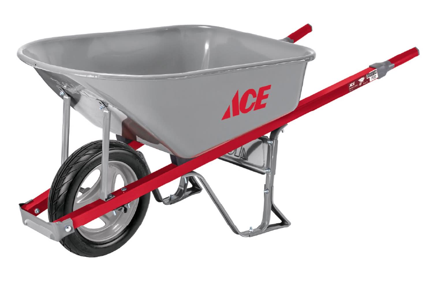 ACE Steel Contractor Wheelbarrow 6 Cu Ft