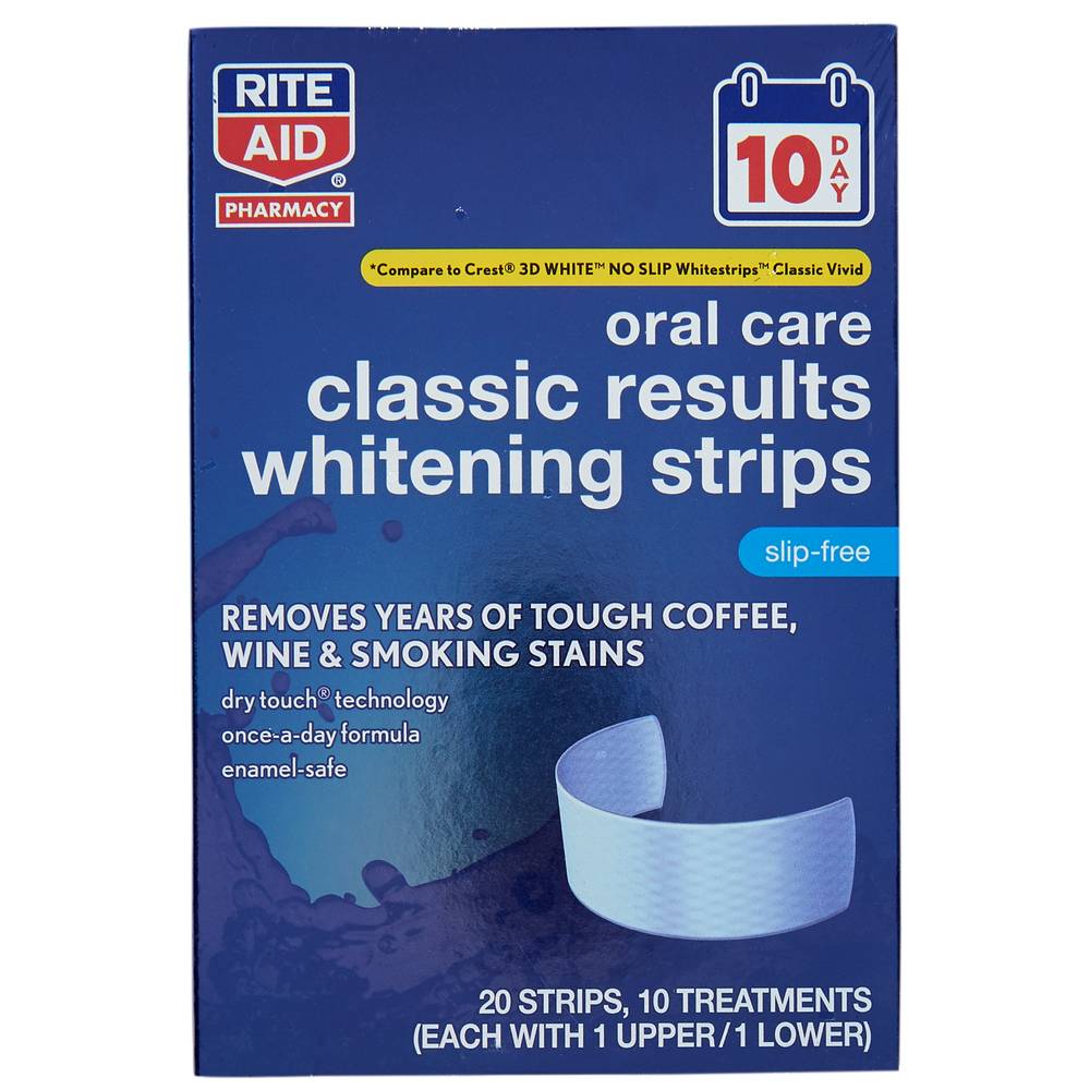 Rite Aid Classic Results Whitening Strips 10 Day Treatment (1 oz)