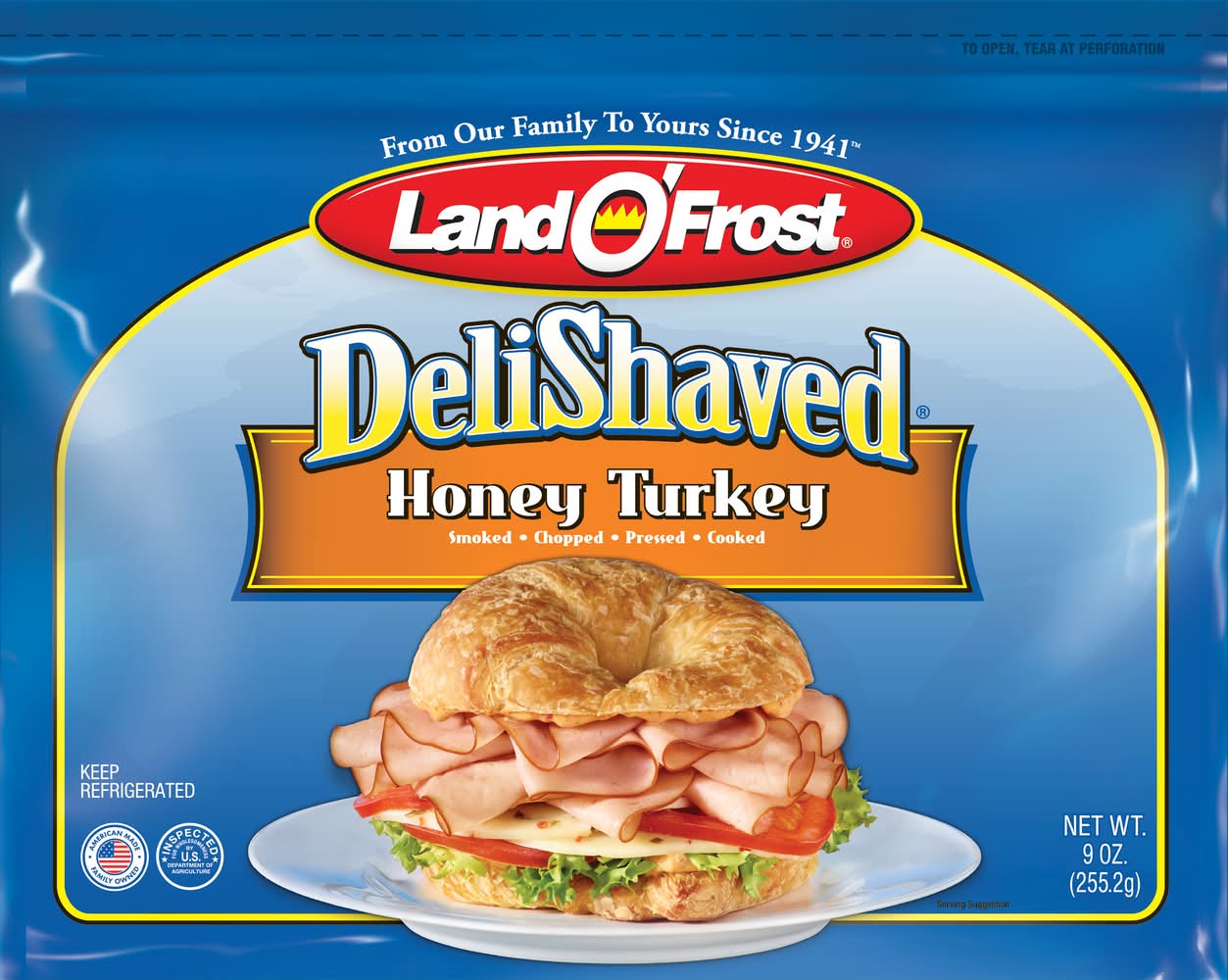 Land O' Frost Delishaved Honey Turkey (9 oz)