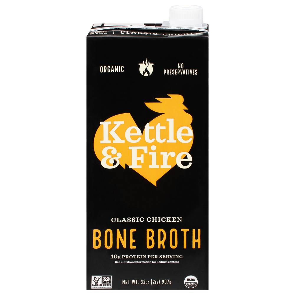 Kettle & Fire Organic Classic Chicken Bone Broth (2 lbs)