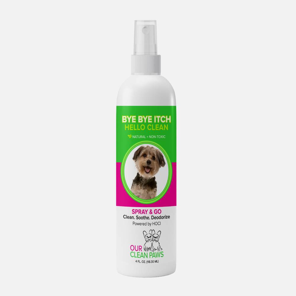 OUR CLEAN PAWS Spray & Go Cleanse, Soothe and Deodorize, 4oz