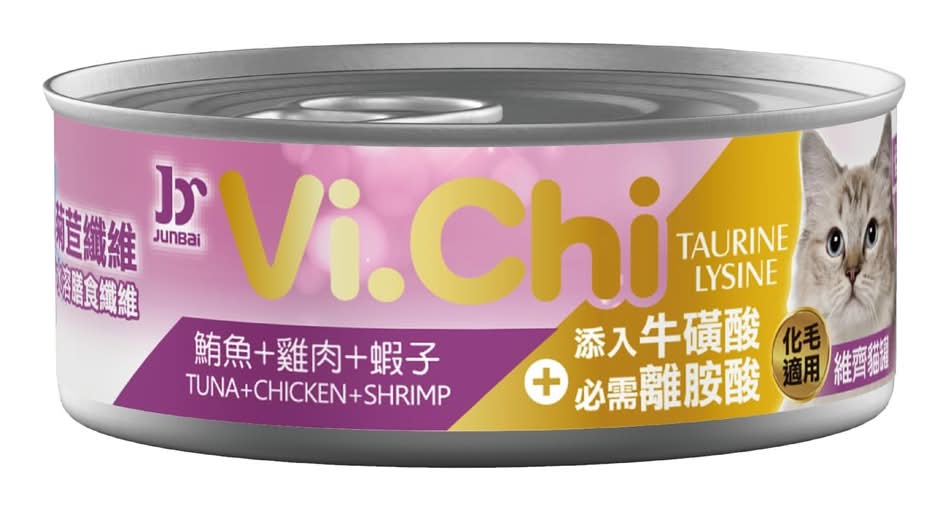 維齊化毛貓罐-鮪魚+雞肉+蝦子80G <80g克 x 1 x 1CAN罐>