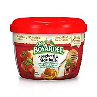 CHEF BOYARDEE Microwaveable Spaghetti and Meatballs, 7.5 OZ