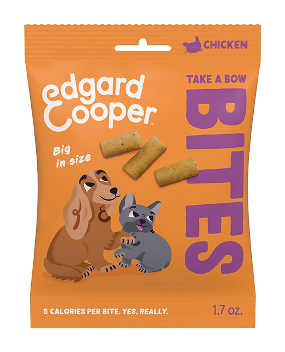 Edgard & Cooper Big Bites All Life Stages Dog Treats - Grain Free, Chicken (Flavor: Chicken, Size: 1.7 Oz)