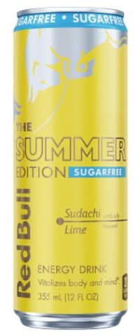 Red Bull Sugar Free Sudachi Lime Summer Edition 12oz