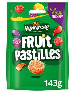Rowntree's Fruit Pastilles Vegan Friendly Sweets Sharing Bag 143g