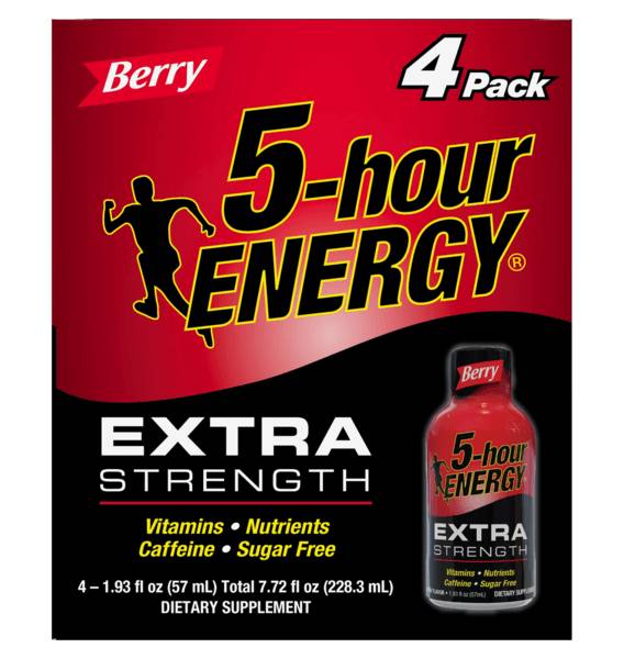 5-hour Energy Extra Strength Berry 1.93oz 4-Pack