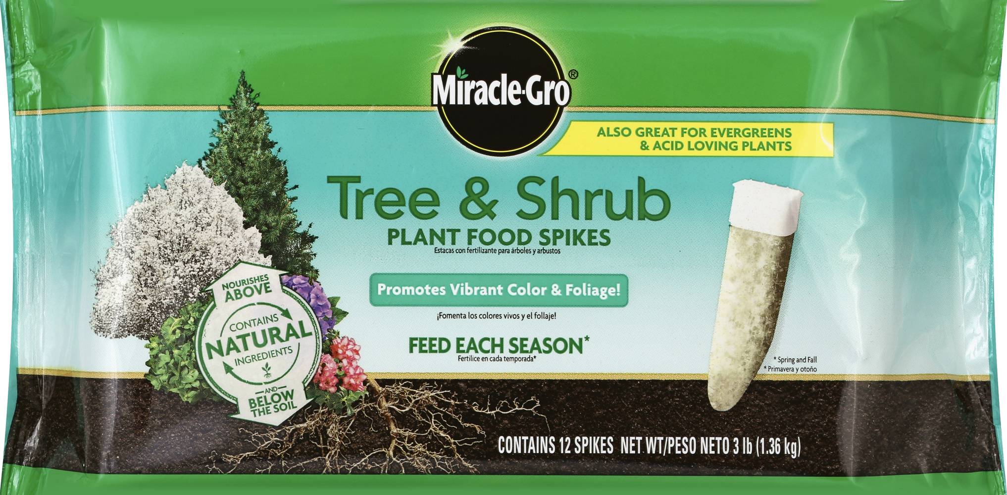 Miracle Gro Tree & Shrub Fertilizer Spikes