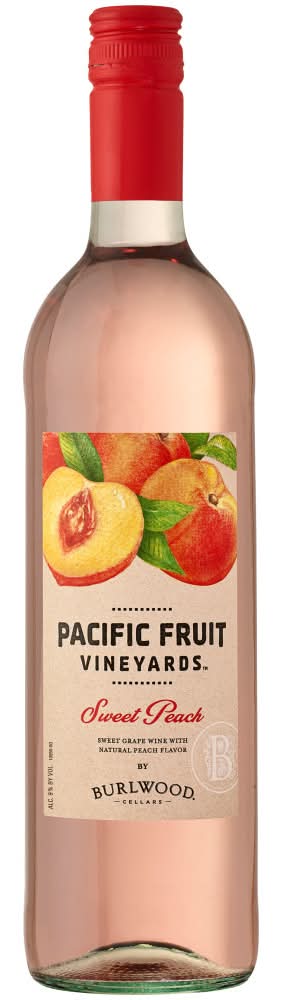 Pacific Fruit Vineyards Sweet Peach Grape Wine (750 ml)