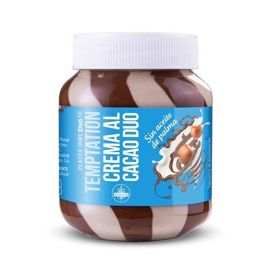 Crema de cacao con avellanas dúo Temptation bote 400 g