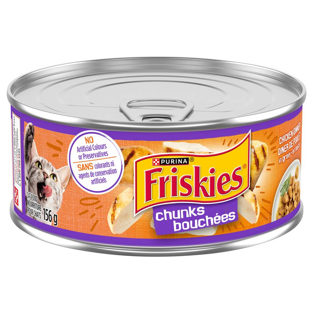 Friskies Purina Chunks Chicken Dinner in Gravy Cat Food (156 g)