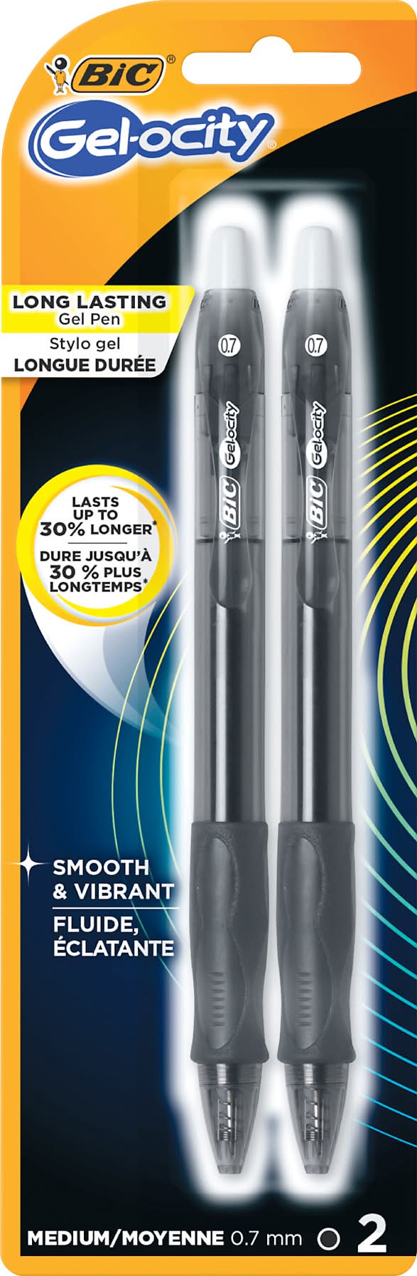 BiC Gel-Ocity 0.7 mm Medium Long Lasting Gel Pen (1.6 oz)
