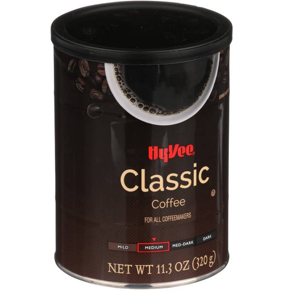 Hy-Vee Medium Roast Ground Coffee, Classic (11.3 oz)