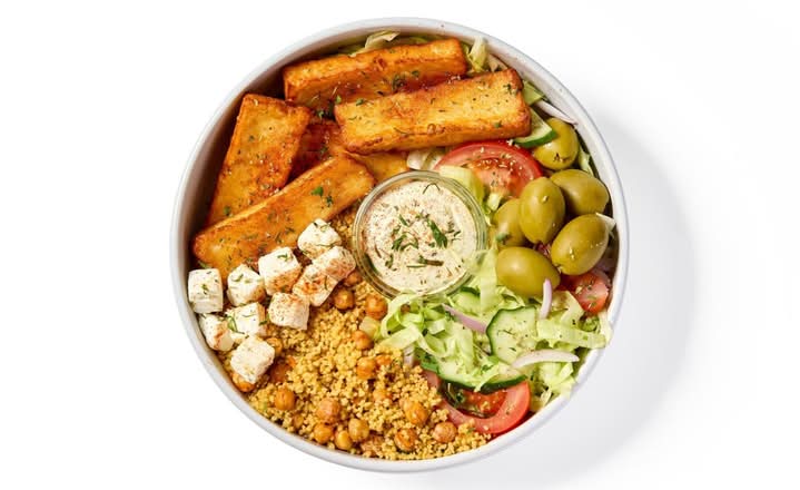 Halloumi Souvlaki Bowl