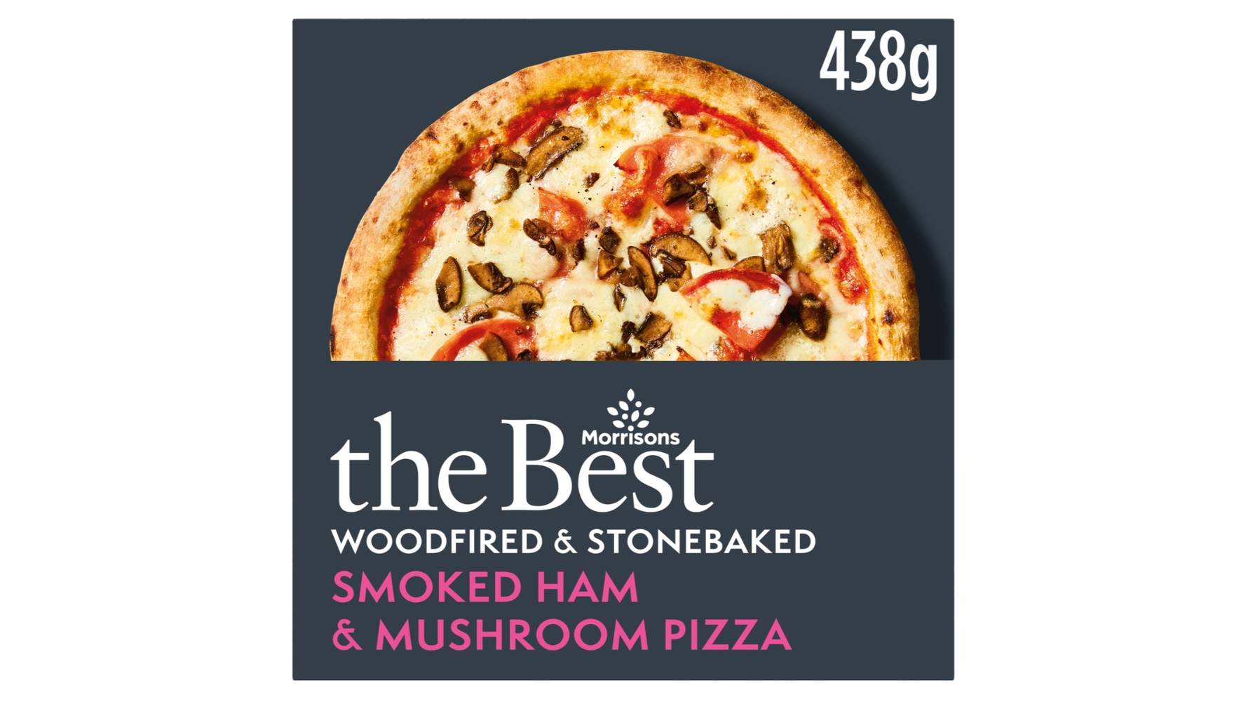 Morrisons The Best Smoked Ham & Mushroom Pizza (438g)