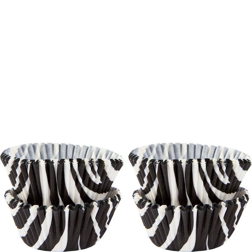 Mini Zebra Print Baking Cups 100ct