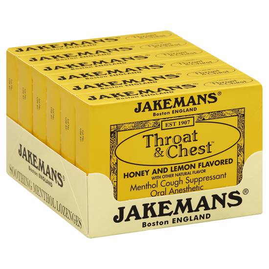 Jakemans Honey &Lemon Flavored Menthol Soothing Lozenges (24 ct)