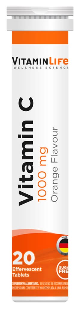 Vitamina c-1000 de 20 tabletas efervescentes VITAMINLIFE