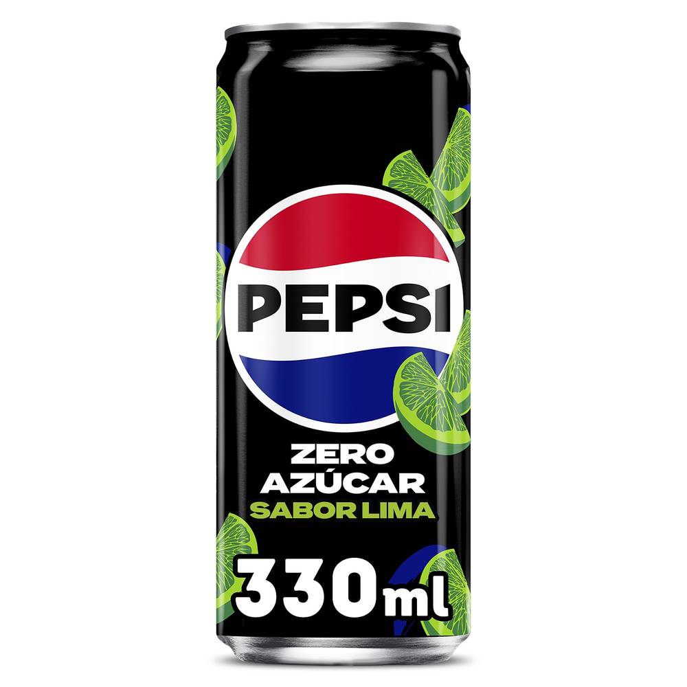 Refresco Zero Azúcar Sabor Lima Pepsi Lata 33 Cl