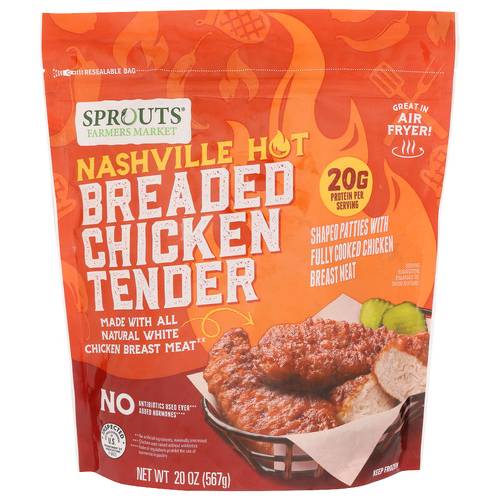 Sprouts Nashville Hot Breaded Chicken Tender