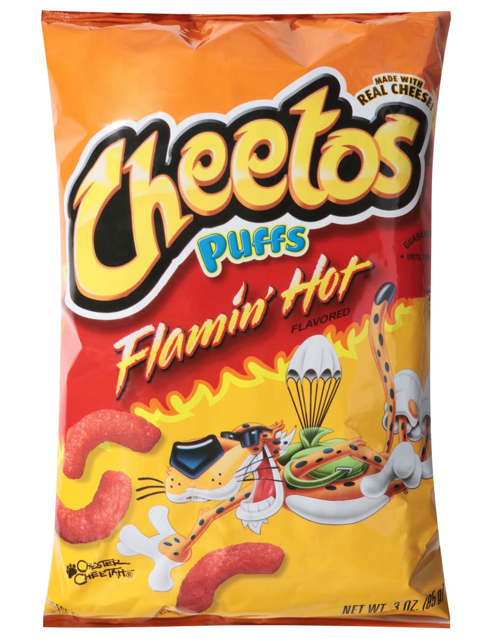 Cheetos Puffs Snacks, Flamin' Hot-Cheese (3 oz)
