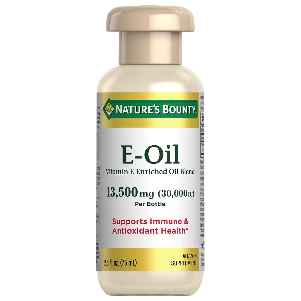 Nature's Bounty Vitamin Supplement 13,500 mg E-Oil (2.5 fl oz)