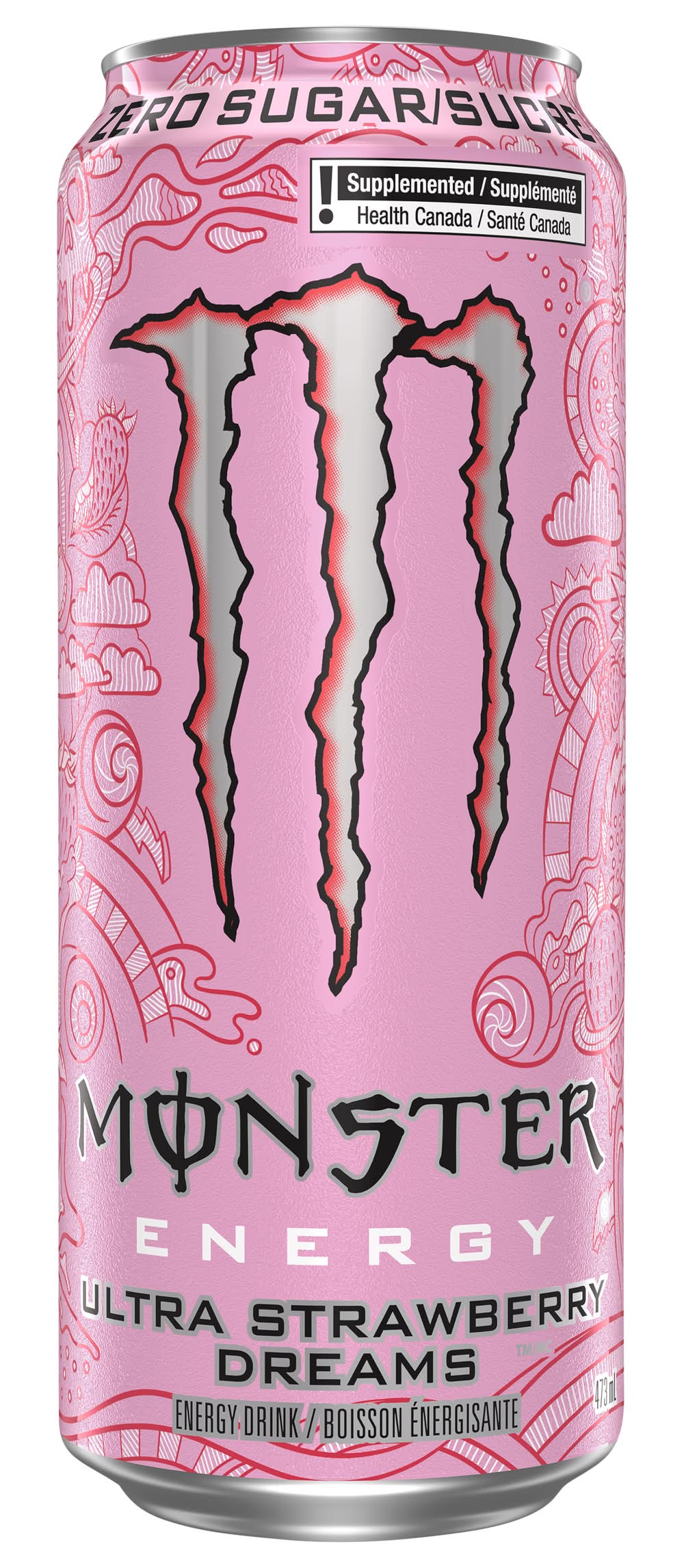 Monster Zero Sugar Ultra Strawberry Dreams Energy Drink (473 ml)