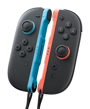 Nintendo Switch 2 Wireless Joy-Con Controller, Nintendo Switch 2, Black/Light Blue/Light Red (BEEAJAAAA)