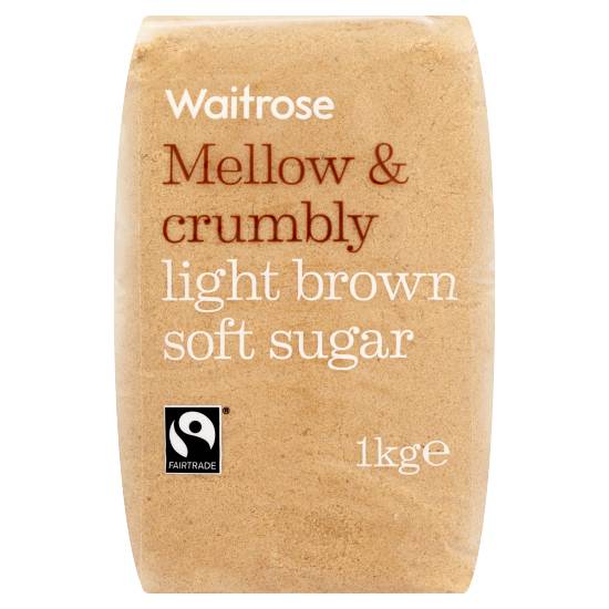 Waitrose Fairtrade Light Brown Soft Sugar (1kg)