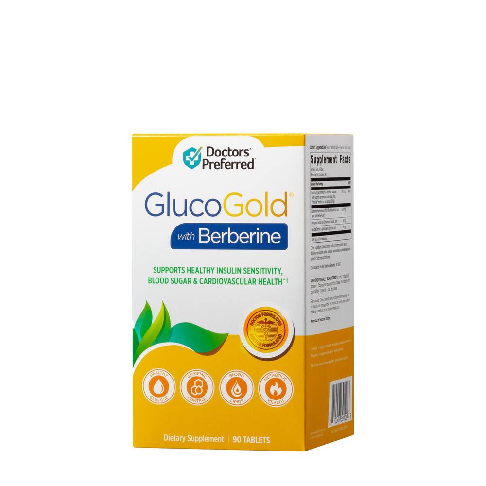 GlucoGold® with Berberine - 90 Tablets (90 Servings)