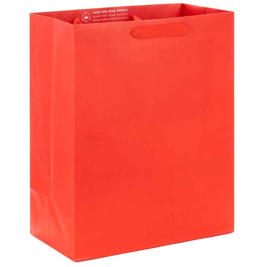 Hallmark Gift Bag With Handles Solid Red L Delivery Near Me Order