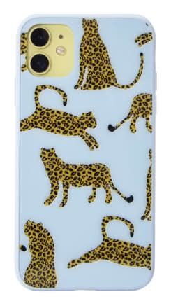 iPhone 11®/Xr® Pattern Tempered Glass Phone Case Cheetah