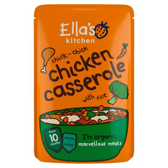 Ella's Kitchen Organic Chicken and Rice Casserole Baby Pouch 10+ Months