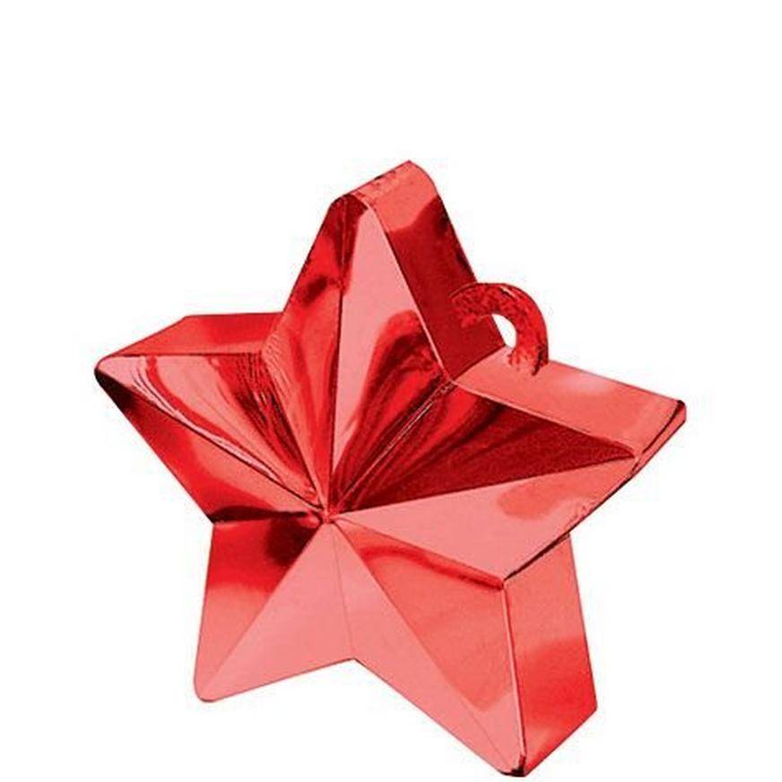 Party City Star Balloon Weight, Red