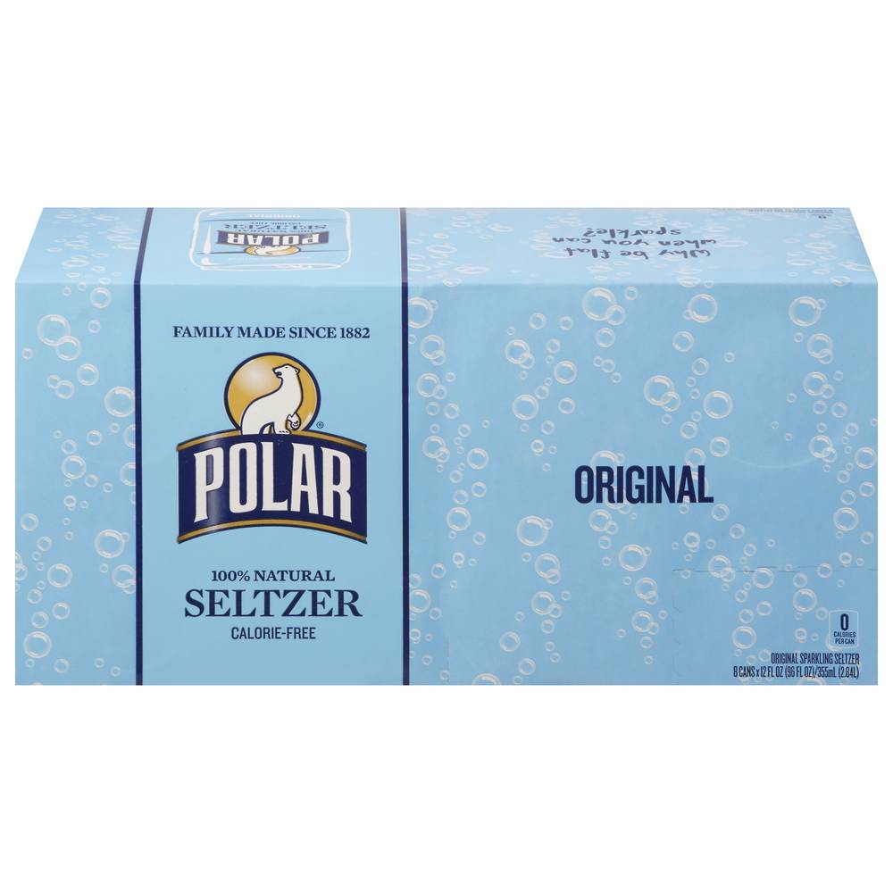 Polar 100% Natural Original Seltzer (8 x 12 fl oz)