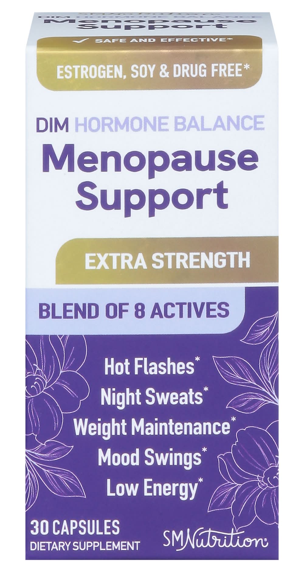 SMNutrition Dim Hormone Balance Menopause Support (30 ct)