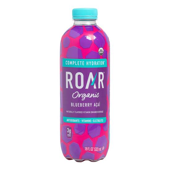 Roar Organic Vitamin Enhanced Sports Drinks (18 fl oz) ( blueberry-acai )
